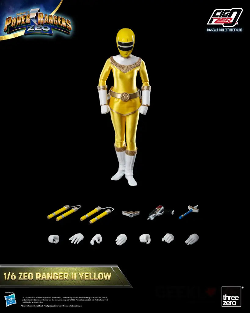 Power Rangers Zeo Figzero Ranger Ii Yellow Figzero