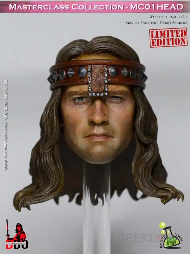 Pre Order Kaustic Plastic 1/6 Scale Conan head sculpt