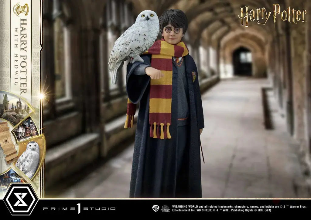 Prime Collectible Figures Harry Potter With Hedwig Scale Figure