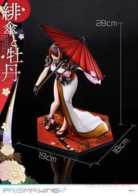 Prisma Wing Fuzichoco Original Illustration Scarlet Umbrella And Peony Prisma Wing