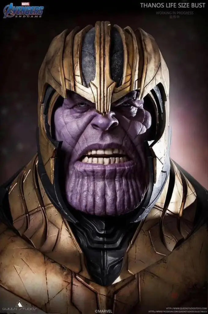 Queen Studios Avengers: End Game - Thanos Bust - GeekLoveph