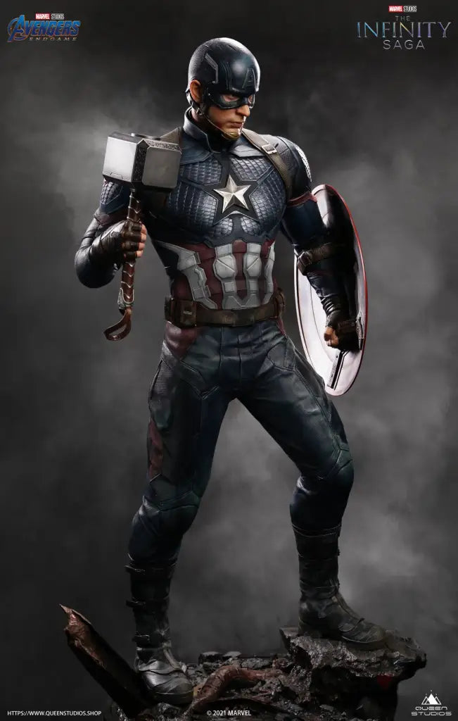 Queen Studios Captain America 1/2 Scale Statue - GeekLoveph