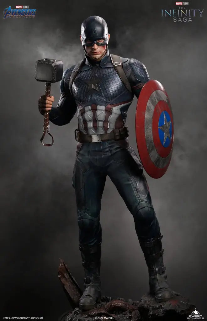 Queen Studios Captain America 1/2 Scale Statue - GeekLoveph