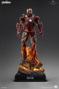 Queen Studios Iron Man Mark 7 1/3 Statue (Battle Damaged) Scale Figure