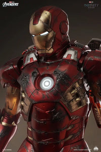 Queen Studios Iron Man Mark 7 1/3 Statue (Battle Damaged) Scale Figure