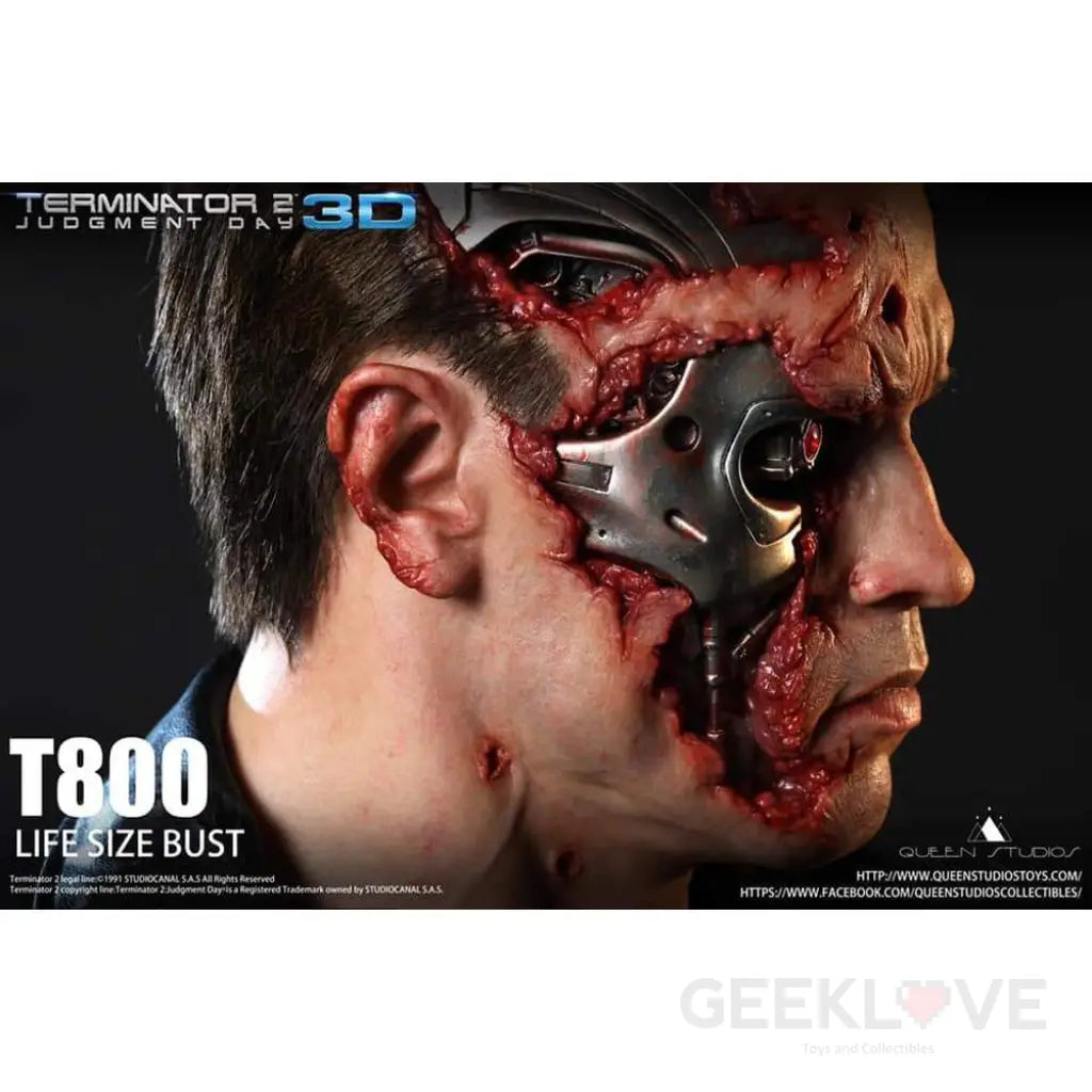 Queen Studios Terminator 2 T-800 Bust - GeekLoveph