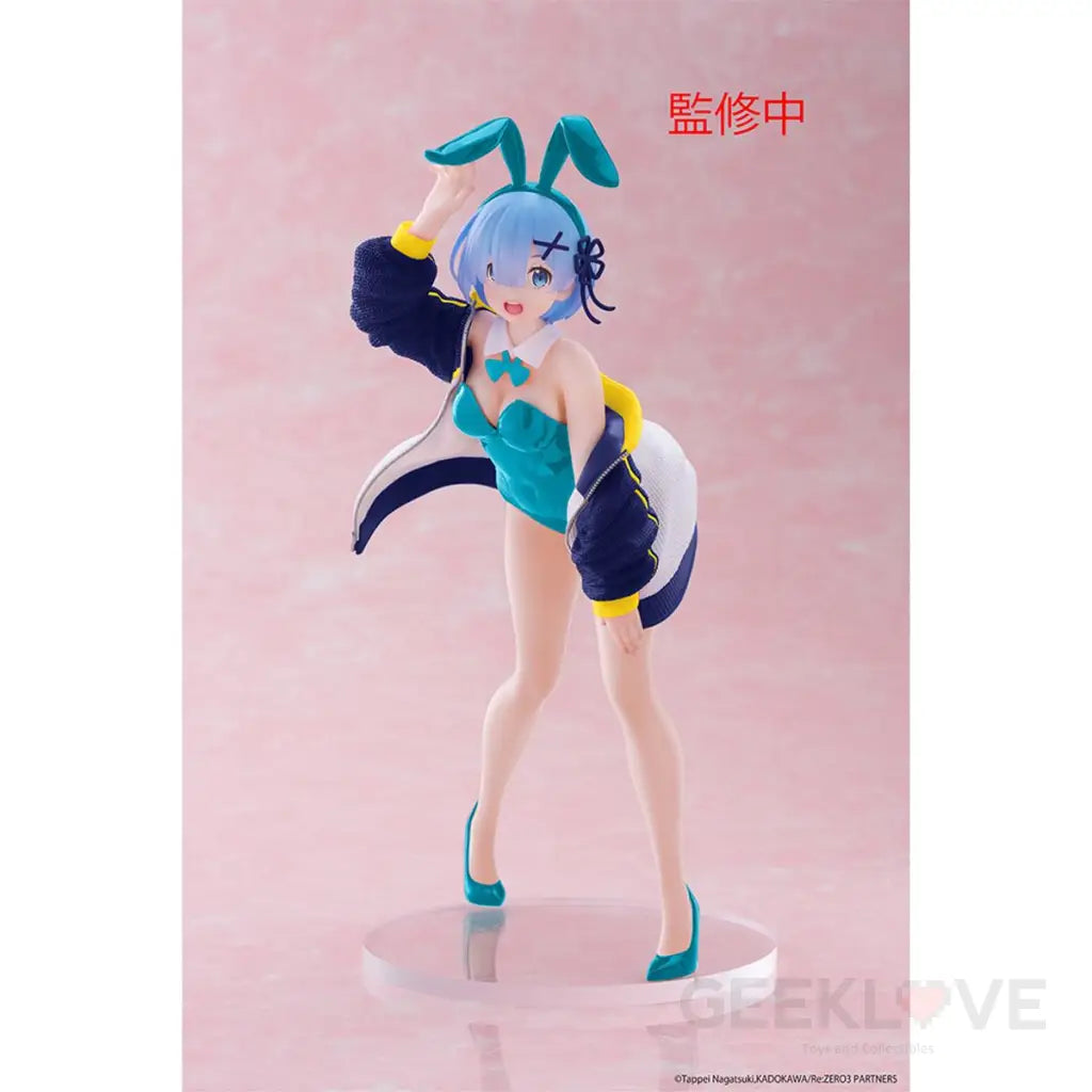 Re:Zero Coreful Figure - Rem (Jacket Bunny Ver.) Renewal Prize Figure