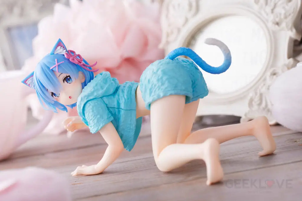 Re:zero Starting Life In Another World Desktop Cute Figure - Rem (Cat Roomwear Ver.) Pre Order Price