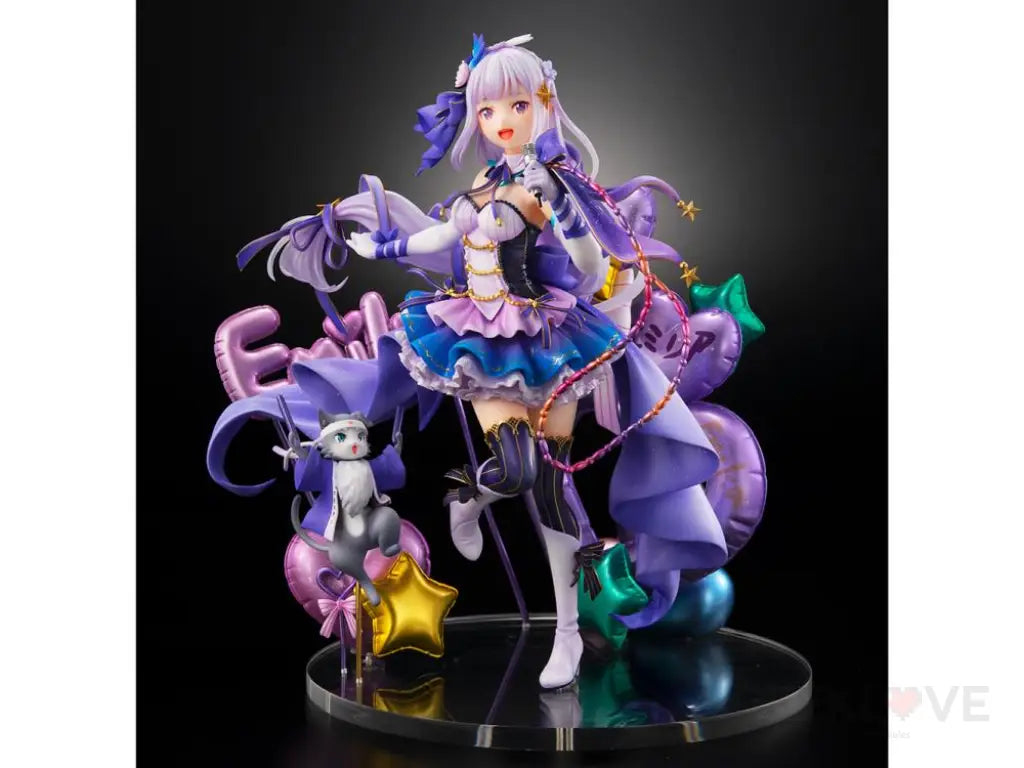 Re:Zero Starting Life in Another World Emilia (Idol Ver.) 1/7 Scale Shibuya Scramble Figure - GeekLoveph