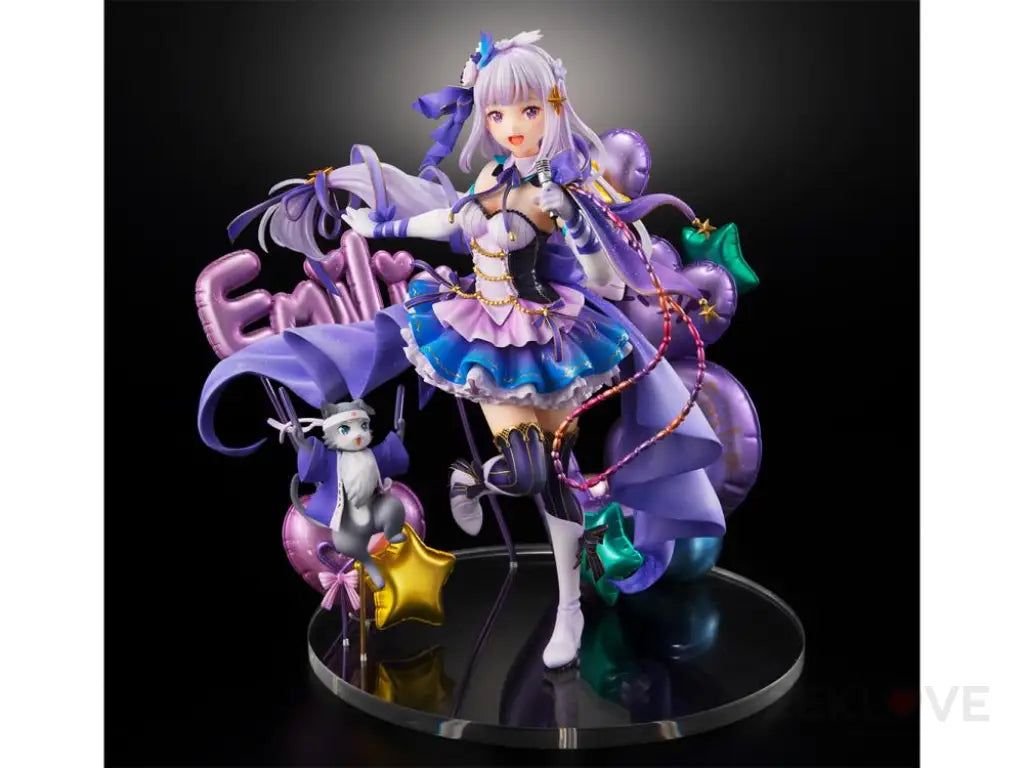 Re:Zero Starting Life in Another World Emilia (Idol Ver.) 1/7 Scale Shibuya Scramble Figure - GeekLoveph