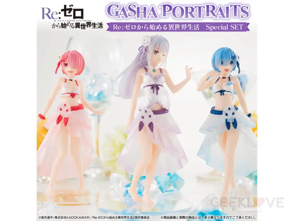 Re:Zero Starting Life in Another World Gasha Portraits Exclusive Special Box Set - GeekLoveph