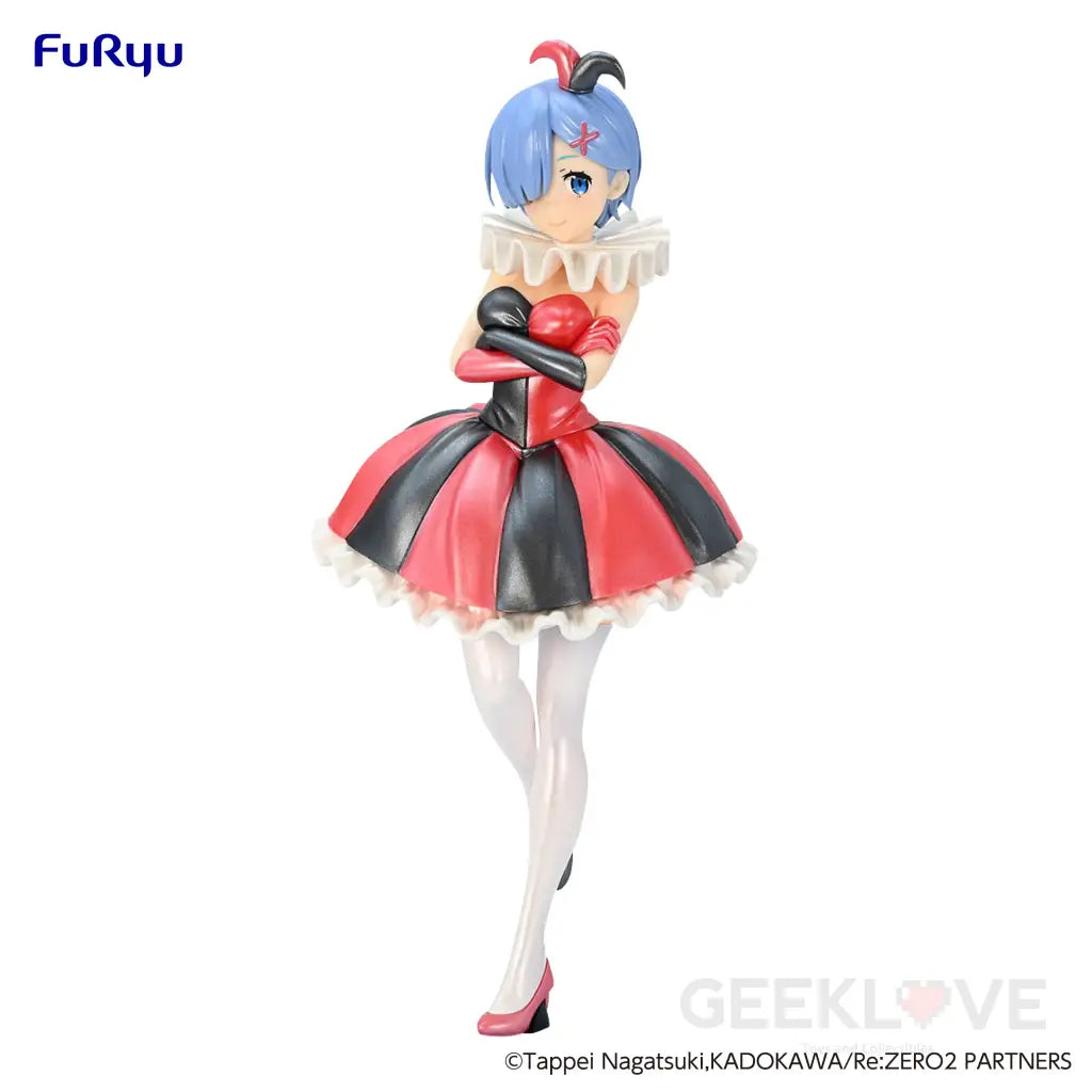 Re:zero Starting Life In Another World Sss Figure Rem Circus Pearl Color Ver. Prize