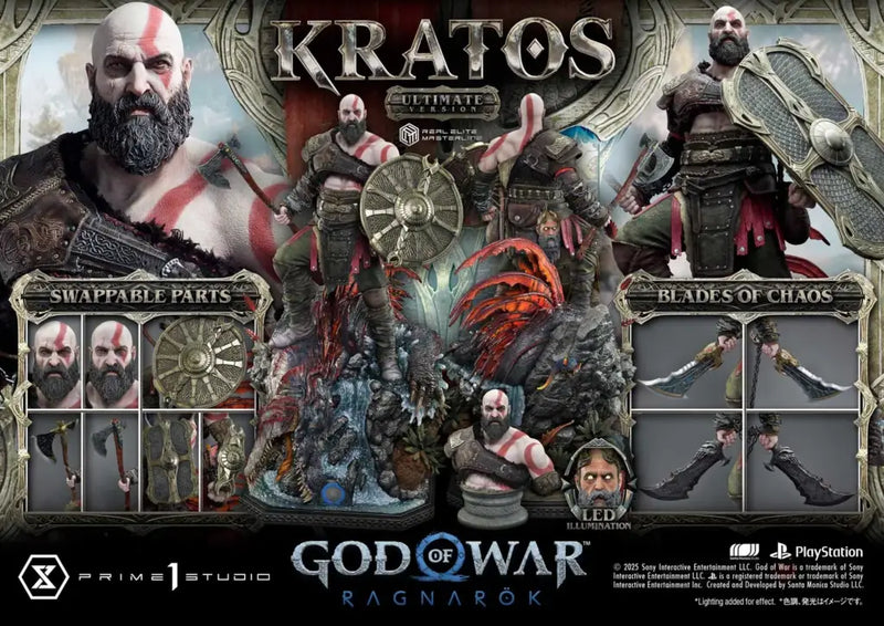 Real Elite Masterline God of War: Ragnarok Kratos Ultimate Version