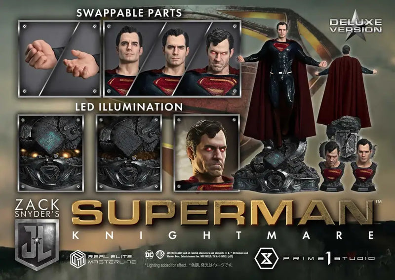 Real Elite Masterline Justice League (Film) Superman Knightmare Color Edition Deluxe Version