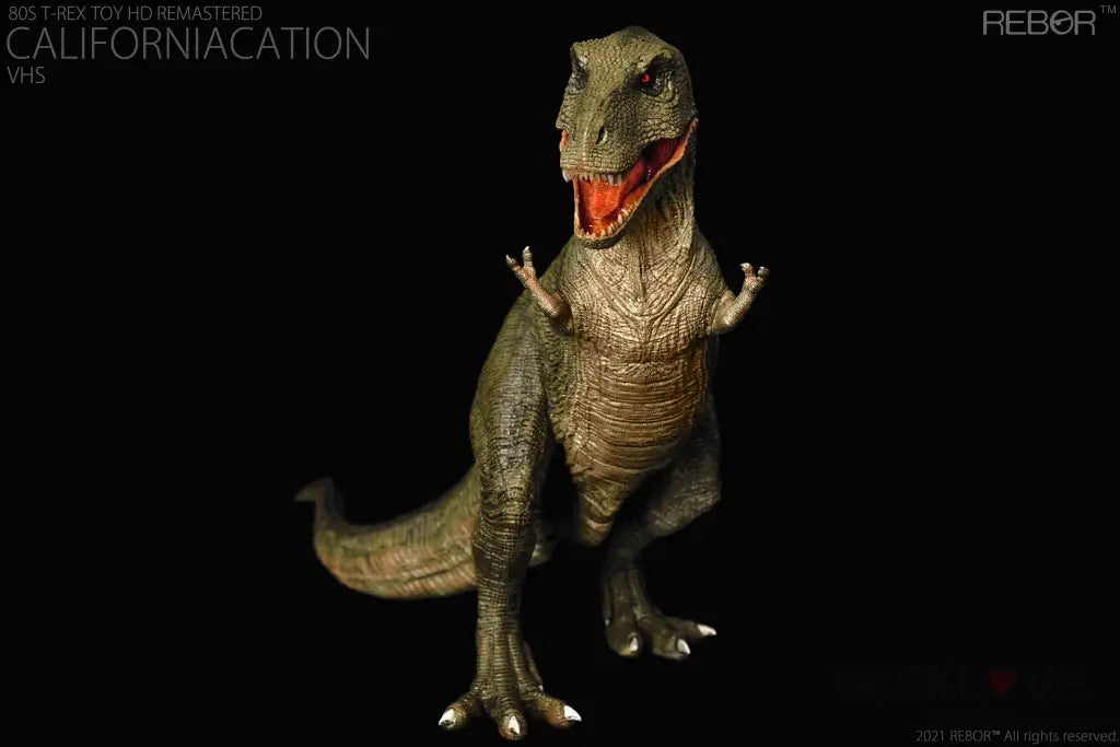 Retrosaurus 1:35 80s T-Rex Toy HD Remastered "Californiacation" VHS Variant - GeekLoveph