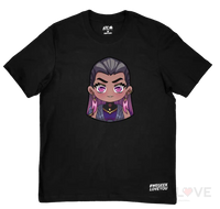 Queen Chibi Bust Premium Gamer Tee Xs / Black Apparel