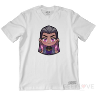 Queen Chibi Bust Premium Gamer Tee Xs / White Apparel