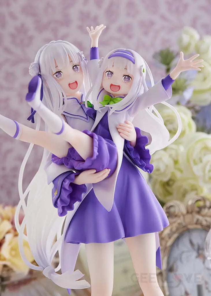 Rezero -Starting Life In Another World- Figure Emilia & Childhood Pre Order Price Preorder
