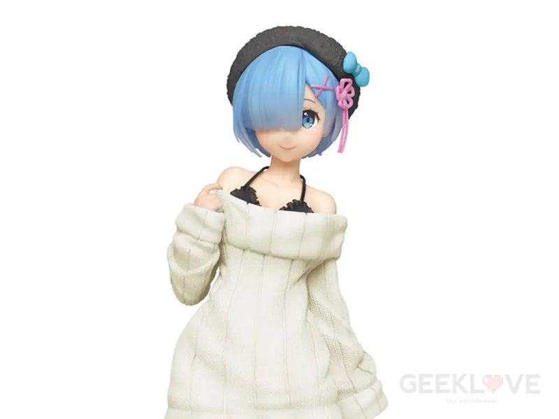 Re:Zero Starting Life in Another World Rem (White Knit Dress Ver.) Figure