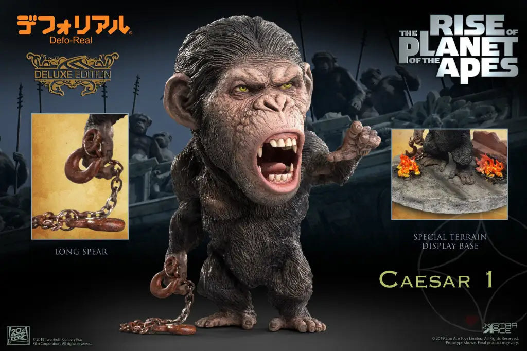 Rise of the Planet of the Apes Defor Real - Caesar (Chain) Deluxe - GeekLoveph