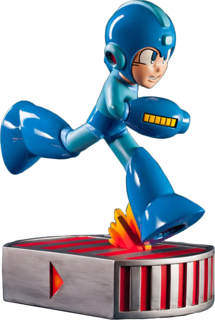 Running Mega Man 13-Inch Statue - GeekLoveph