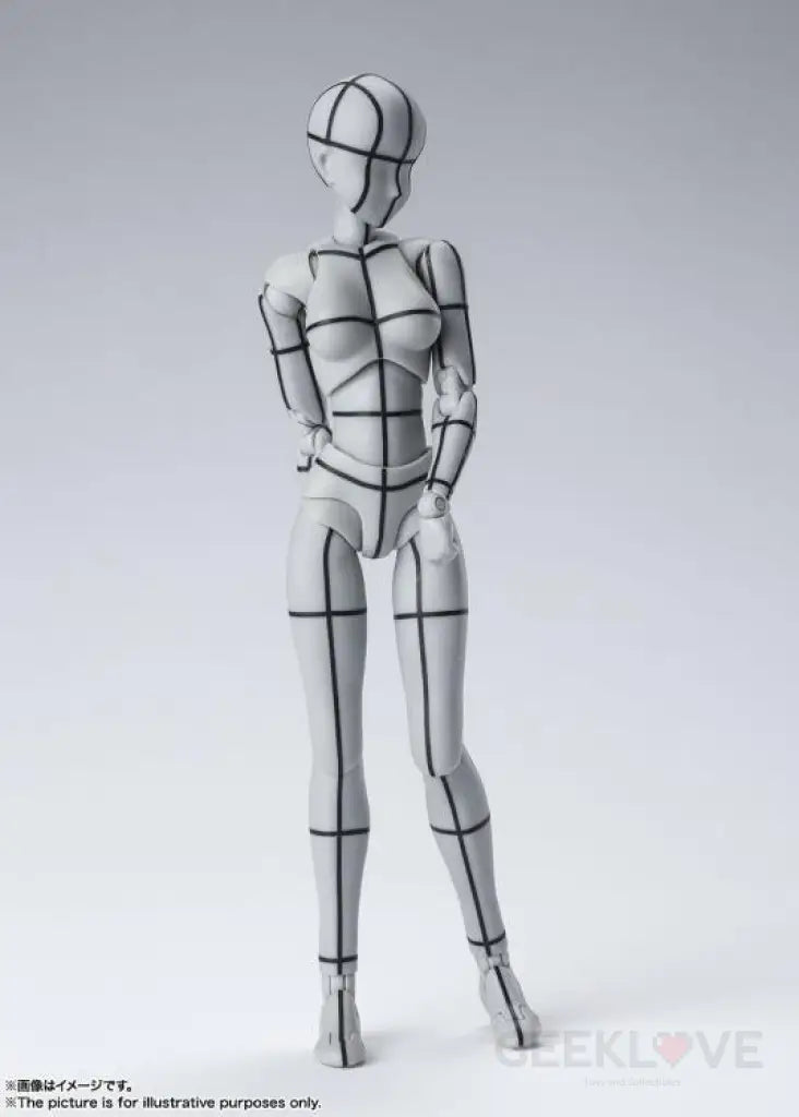 S.H.Figuarts Body-chan Wireframe (Gray Color Ver.) - GeekLoveph