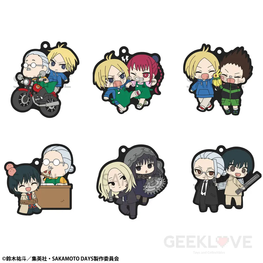 SAKAMOTO DAYS Rubber Mascot Buddycolle (SET OF 6) Pre Order Price Rubber Mascot Buddycolle