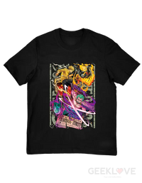 Sanji X Zoro Flames And Blades Premium Graphic Tee Xs / Black Apparel