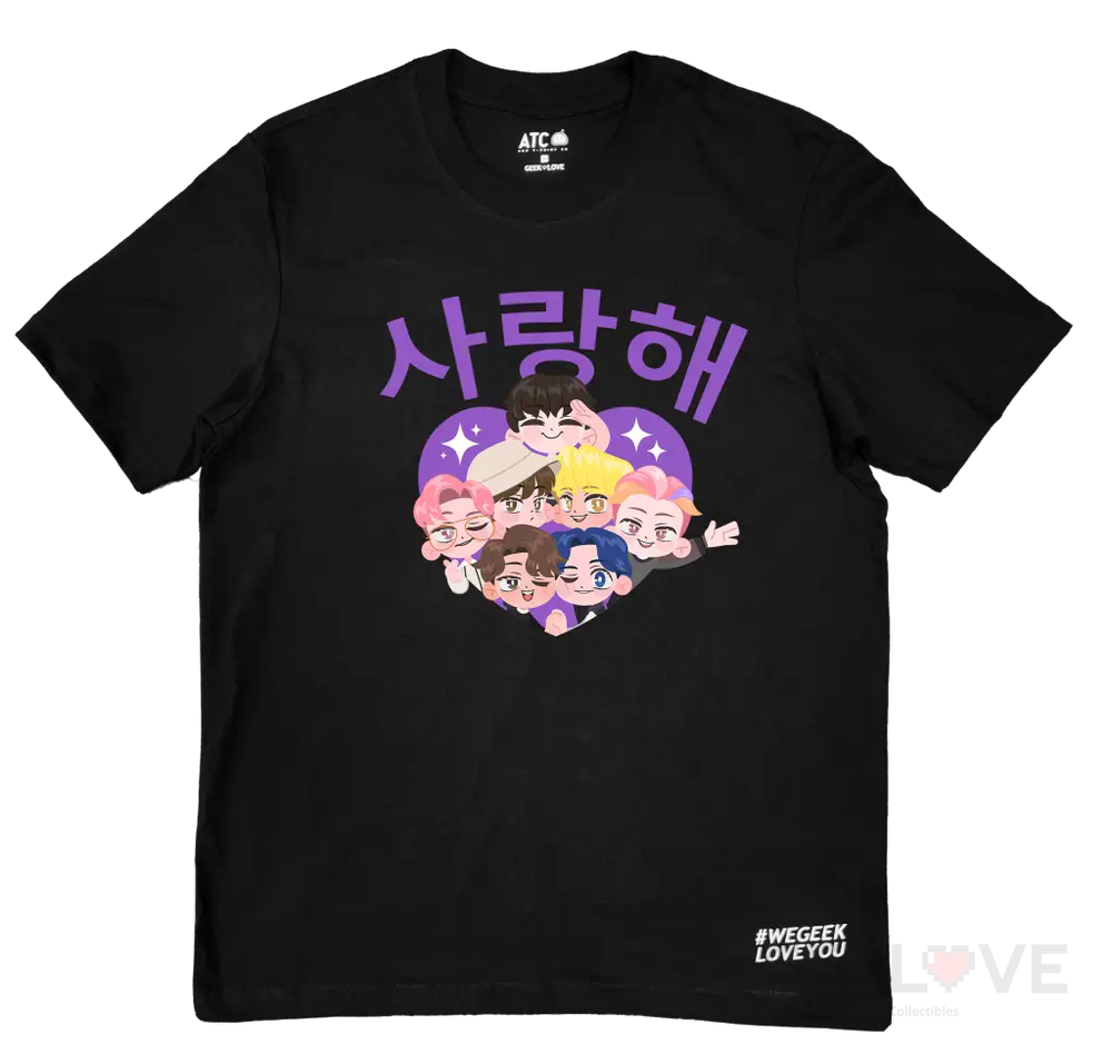 Saranghae Premium Pop Tee Xs / Black Apparel