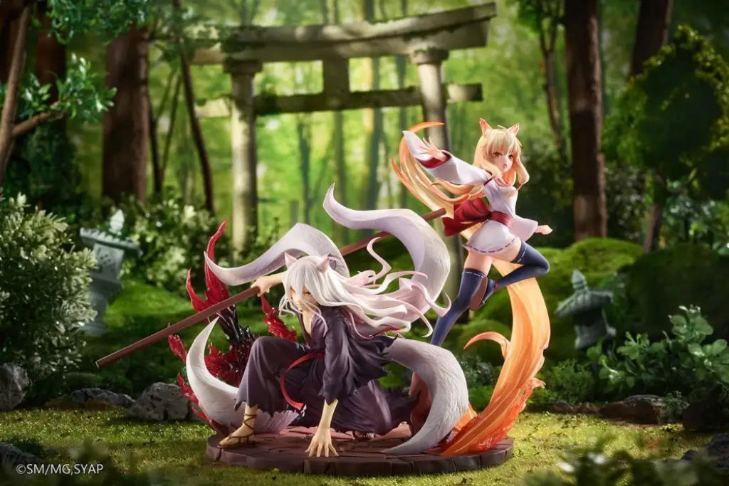 Sengoku Youko Jinka & Tama The Reformer Siblings With Bonus Pre Order Price Scale Figure