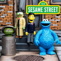 Sesame Street Reaction Figures Wave 02 Cookie Monster Reaction