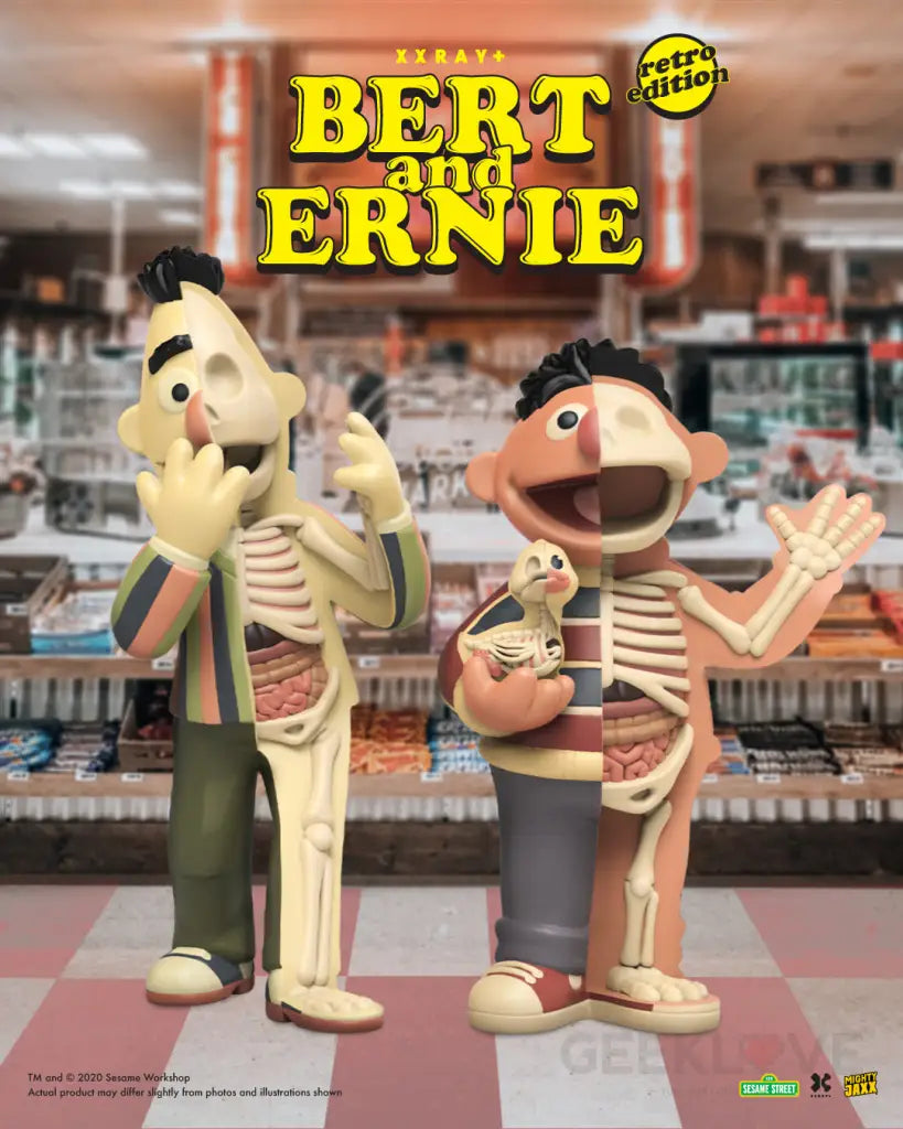 Sesame Street XXRAY Plus Bert (Retro Edition) - GeekLoveph
