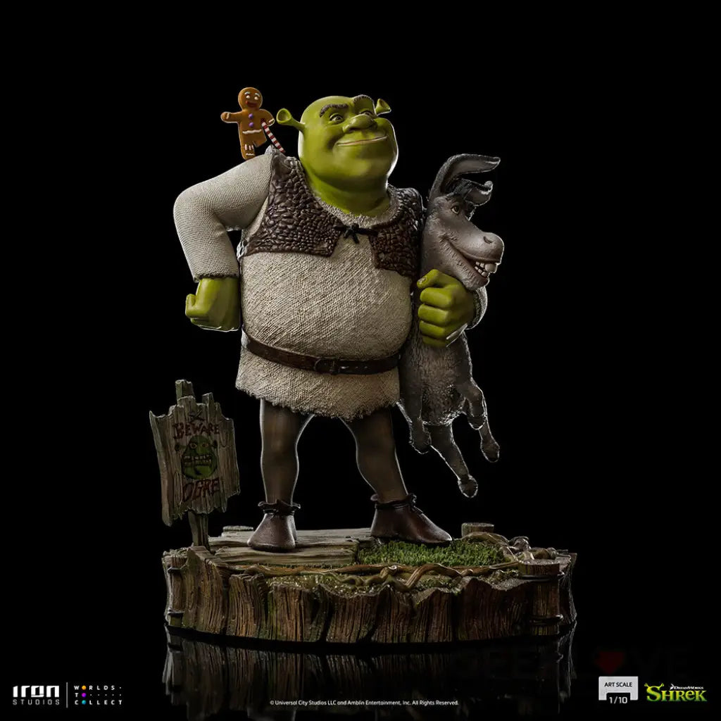 Shrek Donkey And The Gingerbread Man Deluxe 1/10 Art Scale Statue Preorder