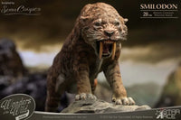 Smilodon & Dire Wolf Set Statue