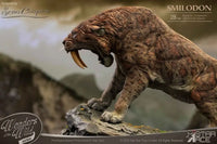 Smilodon & Dire Wolf Set Statue