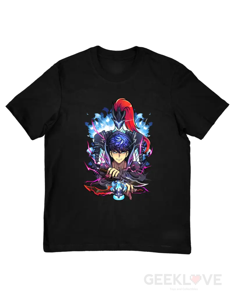 Solo Leveling Jin-Woo Premium Graphic Tee Xs / Black Apparel