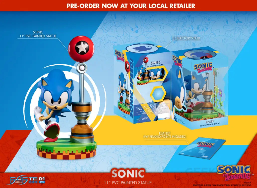 Sonic The Hedgehog - Sonic PVC (Standard Edition) - GeekLoveph
