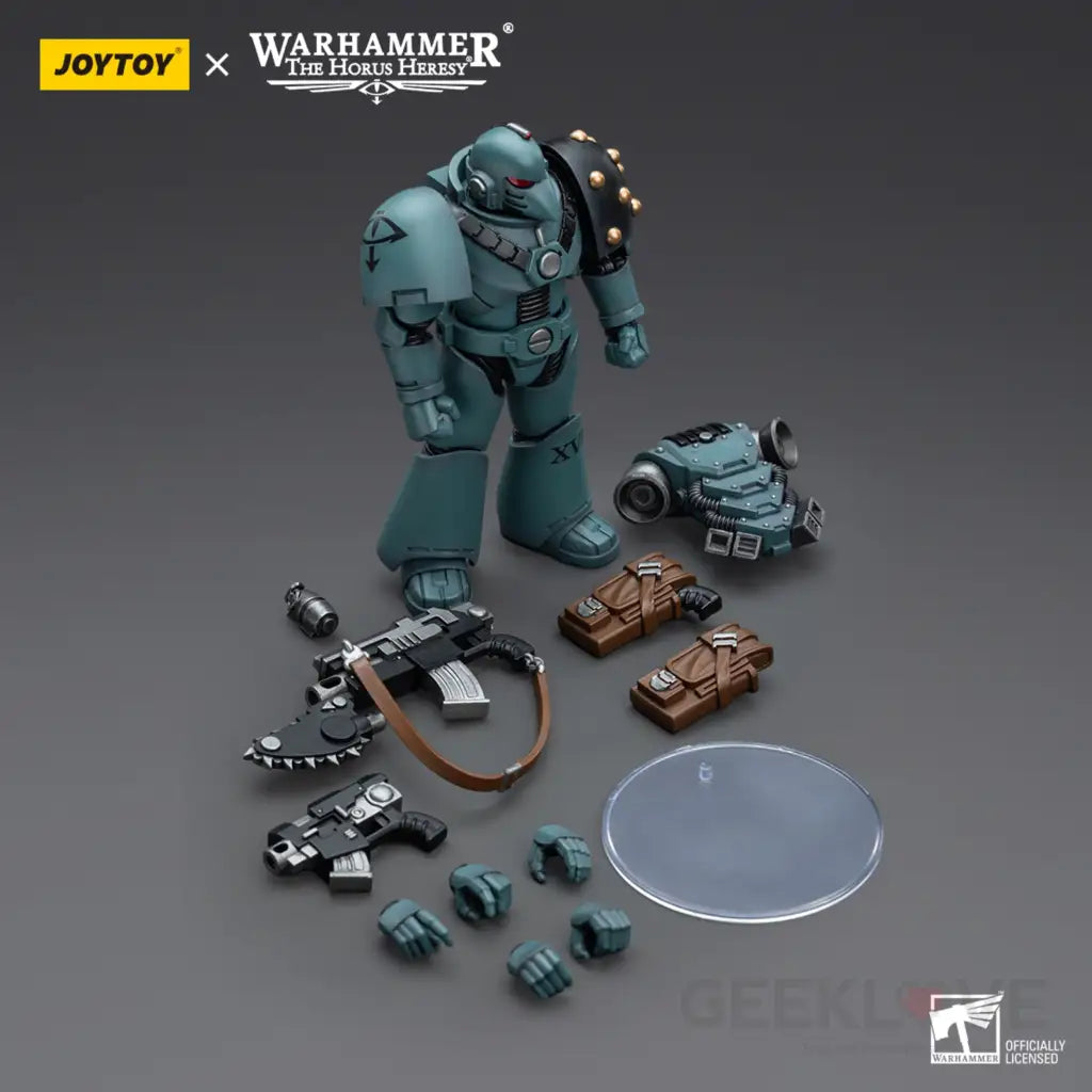 Sons Of Horus Mkvi Tactical Squad Legionary With Bolter & Chainblade Action Figure