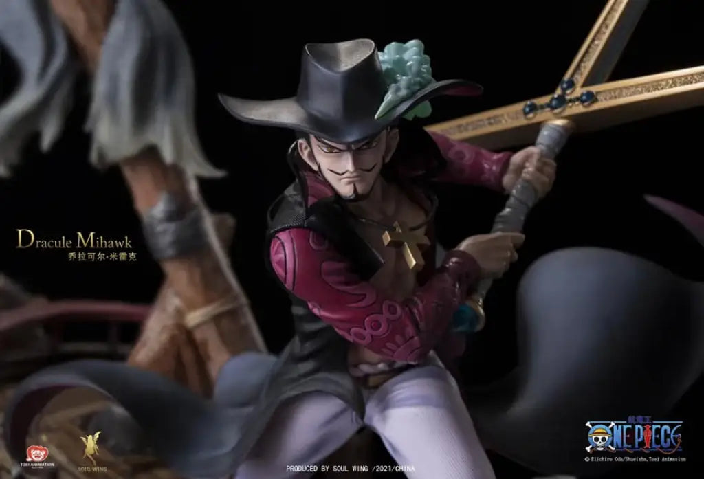 Soul Wing Hawkeye Dracule Mihawk 1/6 Scale Statue - GeekLoveph