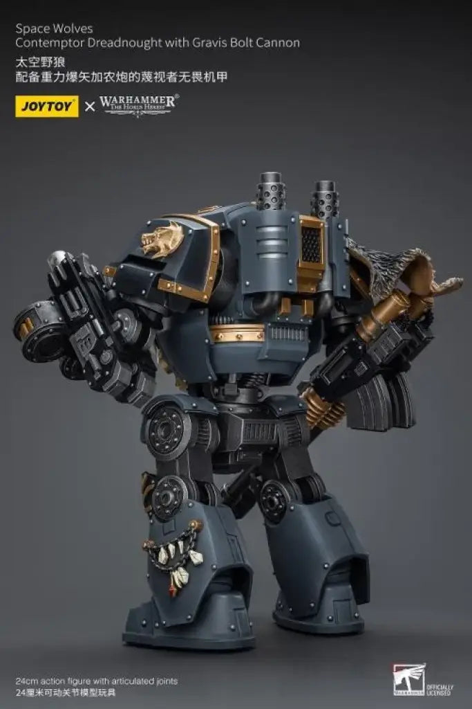 Space Wolves Contemptor Dreadnought With Gravis Bolt Cannon Action Figure