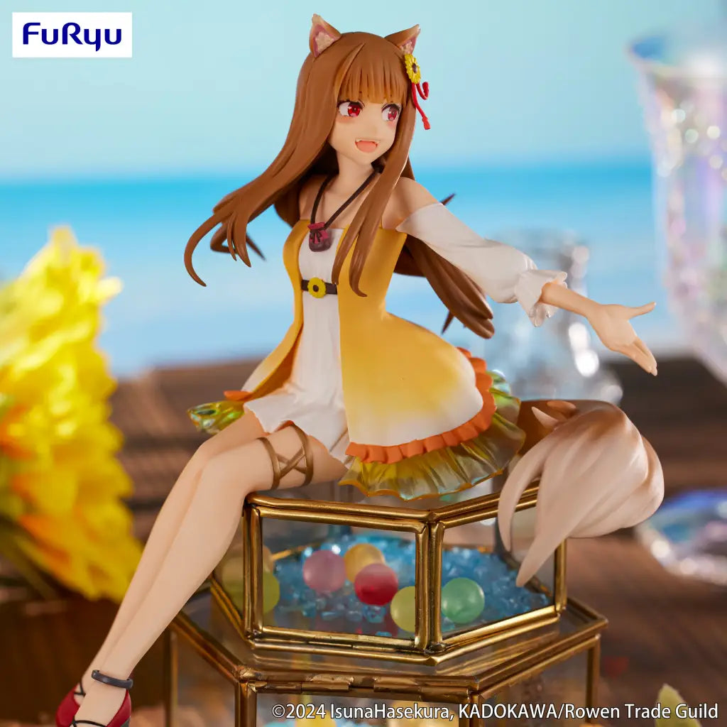 Spice And Wolf Noodle Stopper Figure Holo Sunflower Dress Ver. Prize