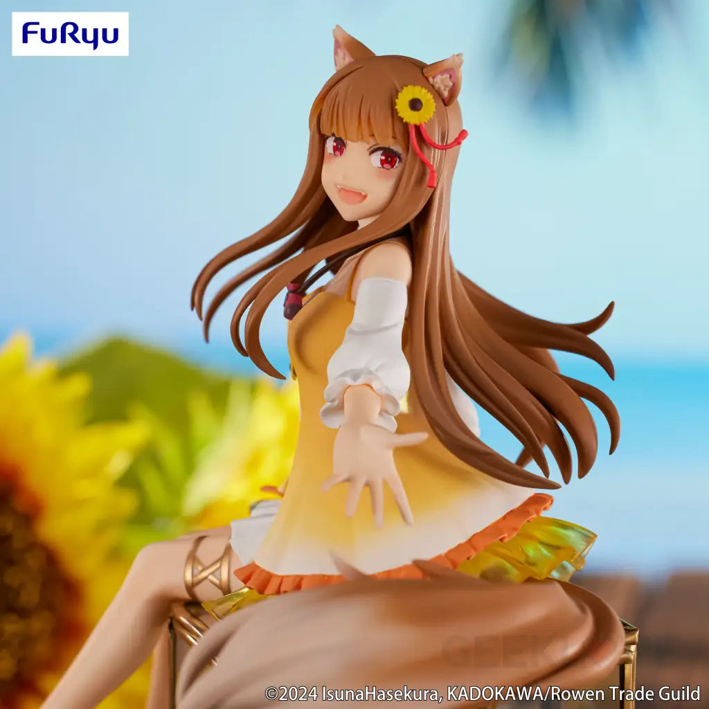 Spice And Wolf Noodle Stopper Figure Holo Sunflower Dress Ver. Prize