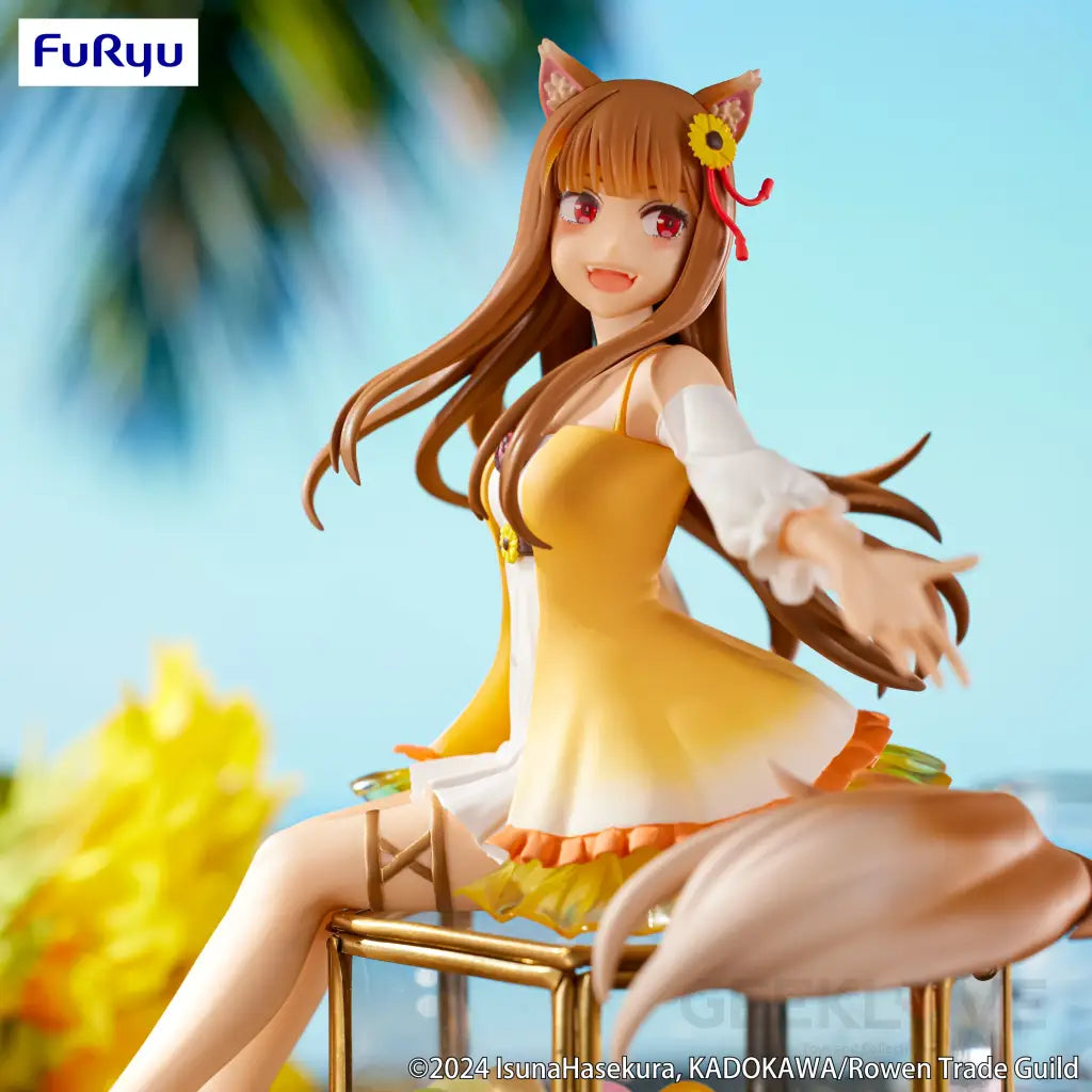 Spice And Wolf Noodle Stopper Figure Holo Sunflower Dress Ver. Prize