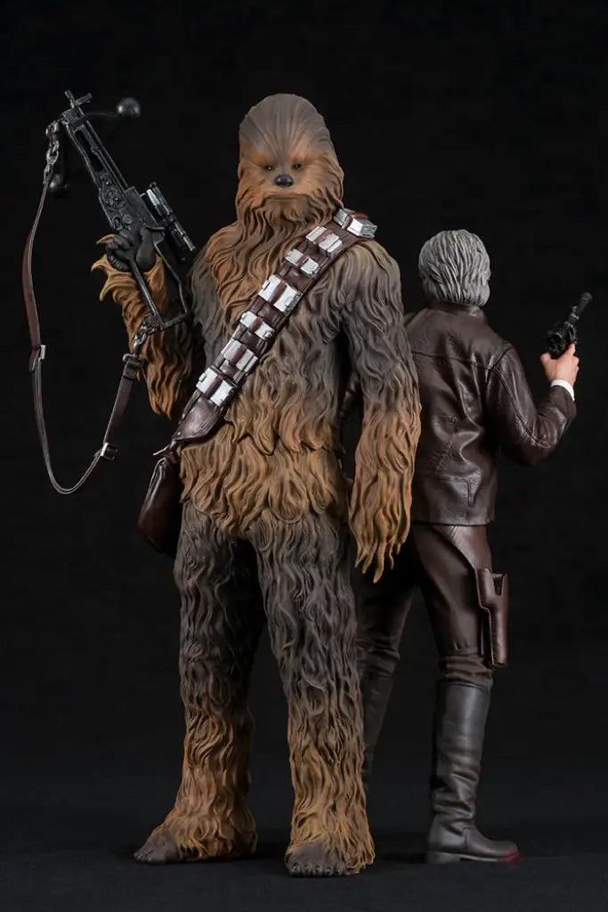 Star Wars ArtFX+ Han Solo & Chewbacca Statue Set (The Force Awakens) - GeekLoveph