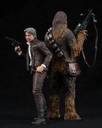 Star Wars ArtFX+ Han Solo & Chewbacca Statue Set (The Force Awakens) - GeekLoveph