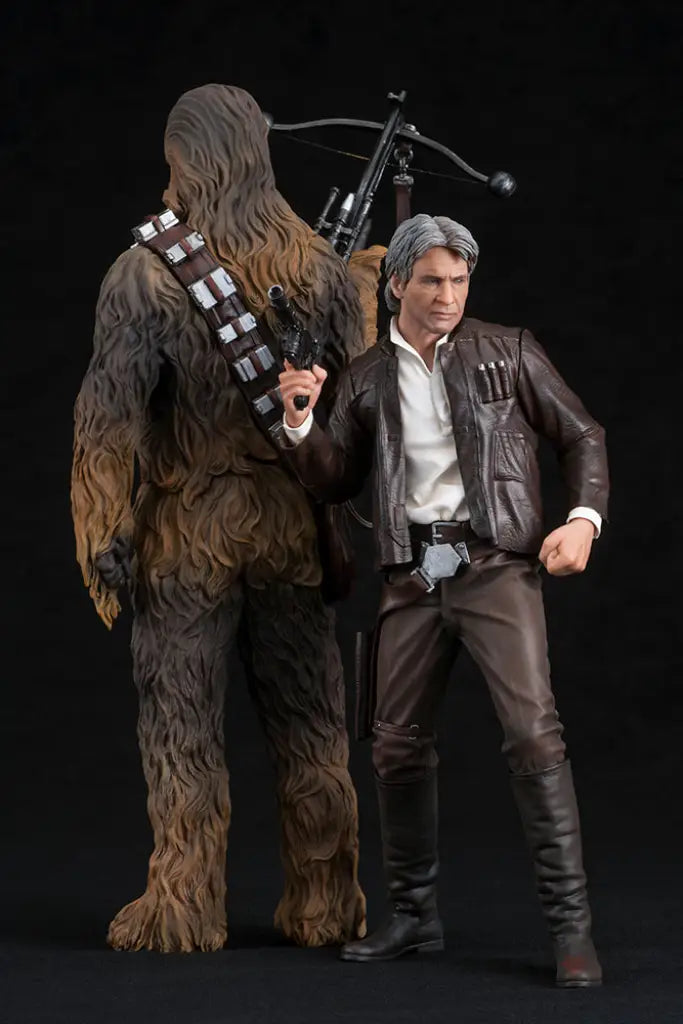 Star Wars ArtFX+ Han Solo & Chewbacca Statue Set (The Force Awakens) - GeekLoveph