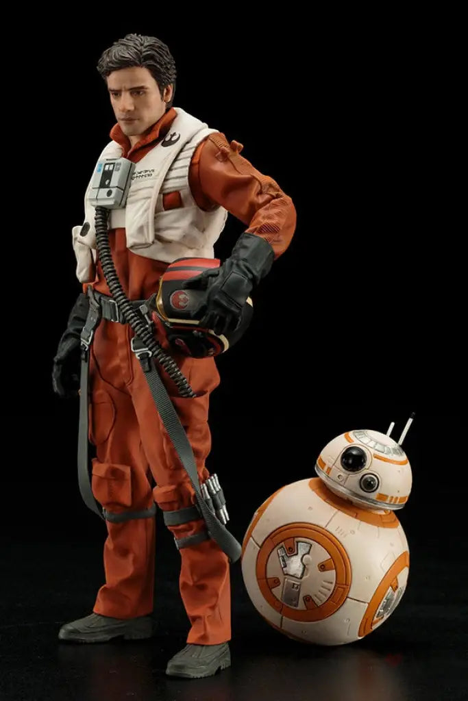 Star Wars ArtFX+ Poe Dameron & BB-8 Statue Set (The Force Awakens) - GeekLoveph