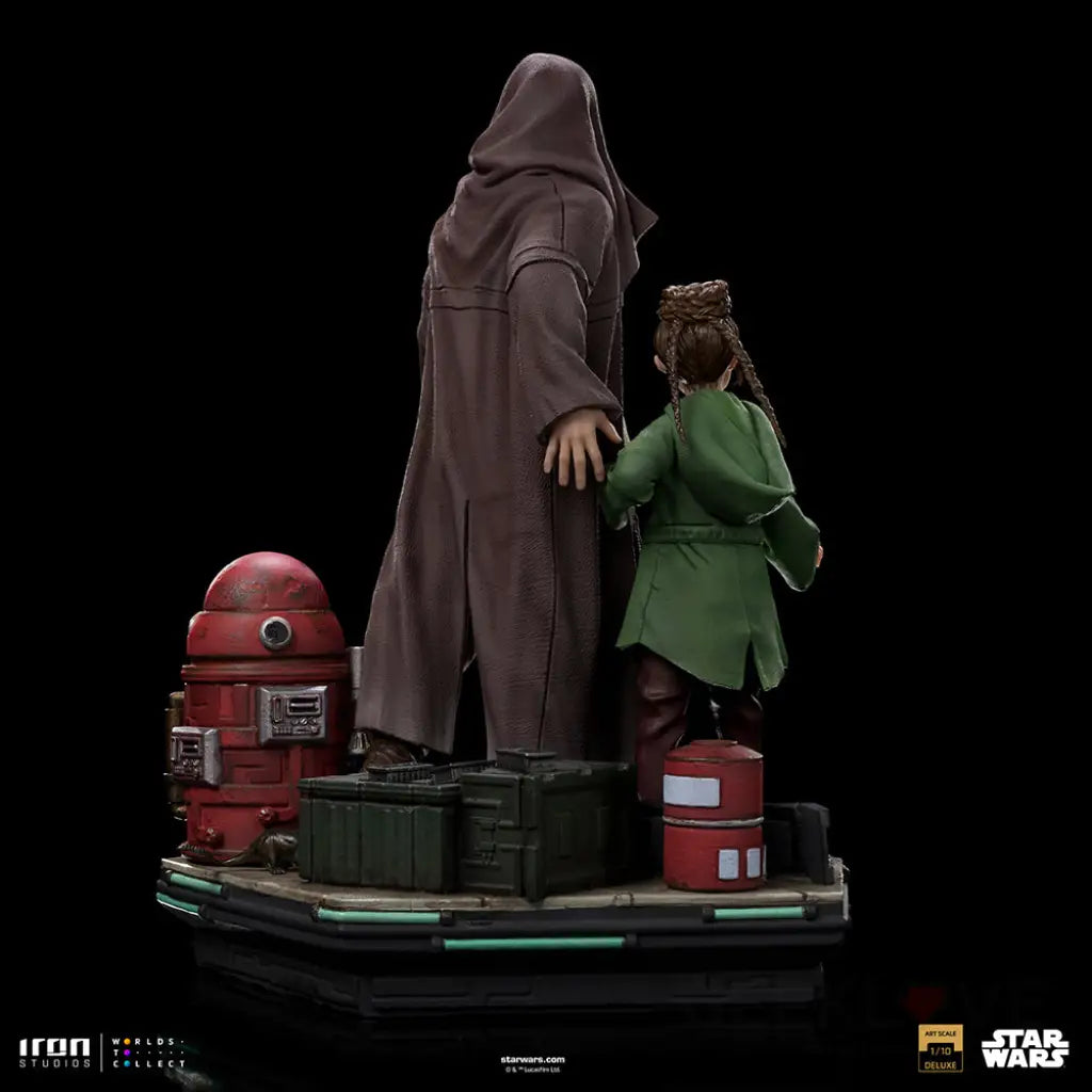 Star Wars Bds Obi-Wan And Young Leia 1/10 Art Scale Statue Preorder