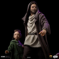 Star Wars Bds Obi-Wan And Young Leia 1/10 Art Scale Statue Preorder