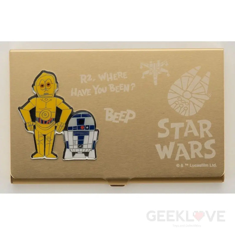 STAR WARS BUSINESS CARD HOLDER C-3PO & R2-D2